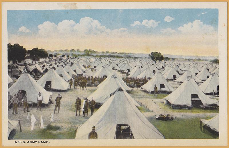 A U.S. Army Camp, Tents as far as the eye can see!