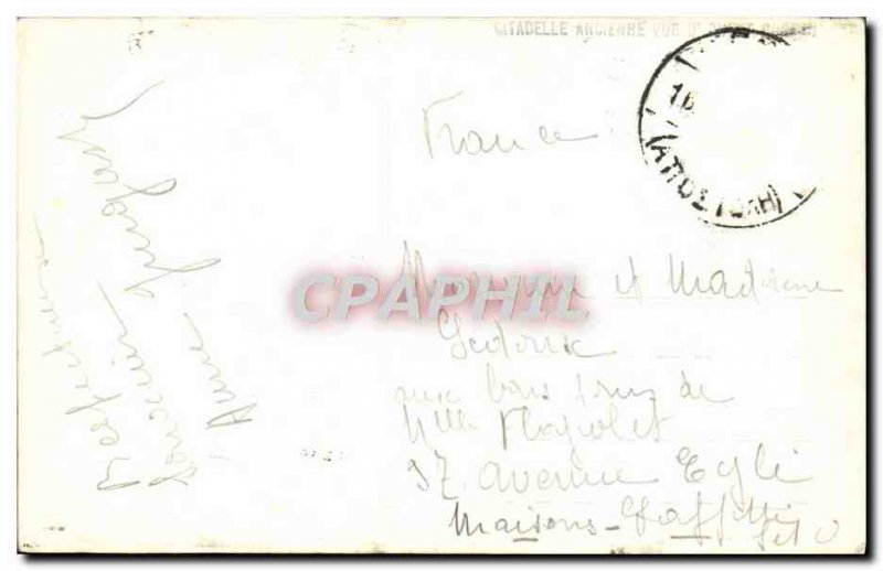 Old Postcard Corfu old Citadel