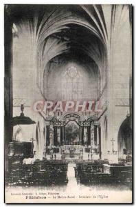 Old Postcard Pithiviers The Altar of I Intereiur Church