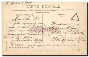 Old Postcard Jeanne d & # 39Arc Jeanne senior only 19 years is brulee on the ...