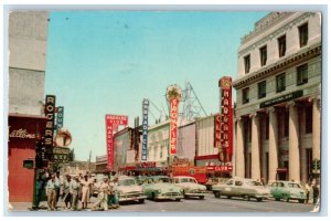 c1950's Virginia Street Business Street Cars Reno Nevada NV Vintage Postcard 