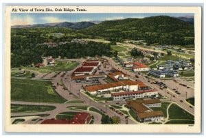 1955 Air View Of Town Site Birthplace Of Atomic Bomb Road Oak Ridge TN Postcard