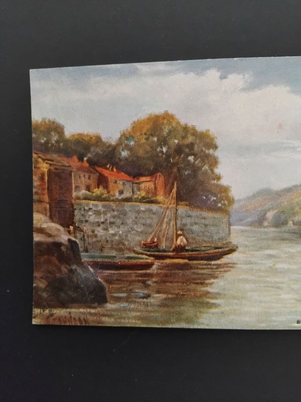 Tuck's Post Card Picturesque Counties  River Yealm, SOUTH DEVON oilette