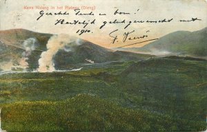 Indonesia Kawa Kidang in het Plateau (Dieng) scenic postcard 1910