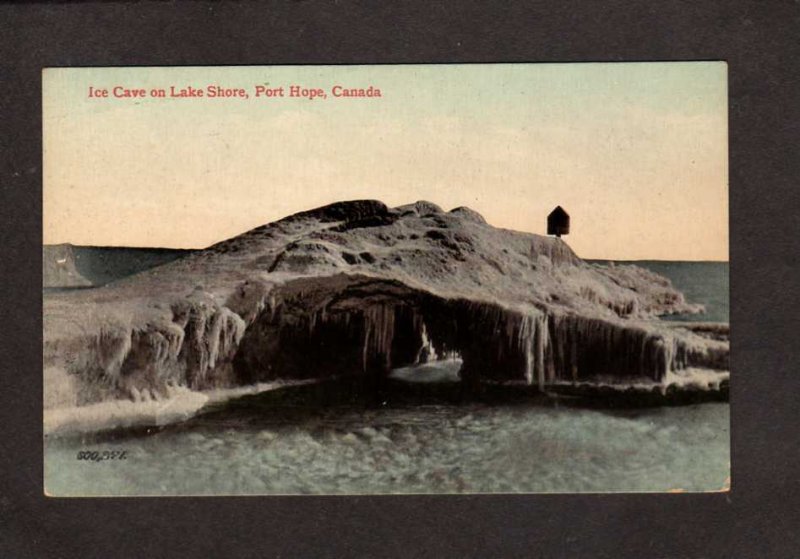 ON Port Hope Lake Ice Cave Ontario Canada Carte Postale Postcard