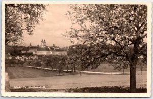 VINTAGE POSTCARD FIREFIGHTERS' MONASTERY AT SAINT FLORIAN AUSTRIA RPPC 1940-1944