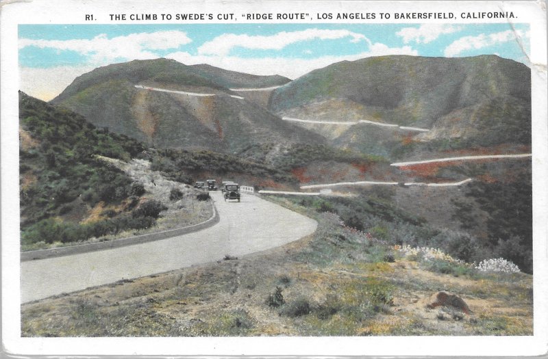 The climb to swede's cut ridge route between los angeles and bakersfield #3