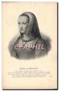 Old Postcard Anne of Brittany