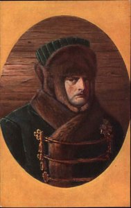 Russian Artist VV Vereshchagin IM FROSTE In the Frost Man Fur Coat Hat Postcard