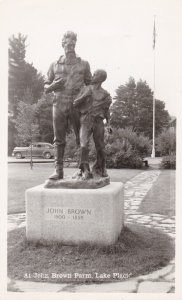 New York Lake Placid John Brown Statue At John Brown Farm Real Photo