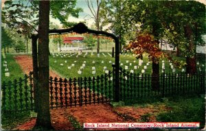 Modern Woodman Of America Official Receipt Postcard Rock Island IL Cemetery D3