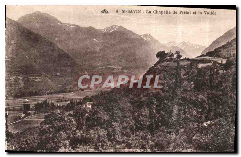 Postcard St Savin Old Chapel Pietat and Vallee