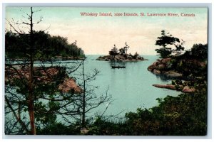 c1910 Whiskey Island St. Lawrence River Ontario Canada Antique Unposted Postcard
