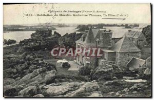 Postcard Old Habitation Maestro Ambroise Thomas Île Illiec