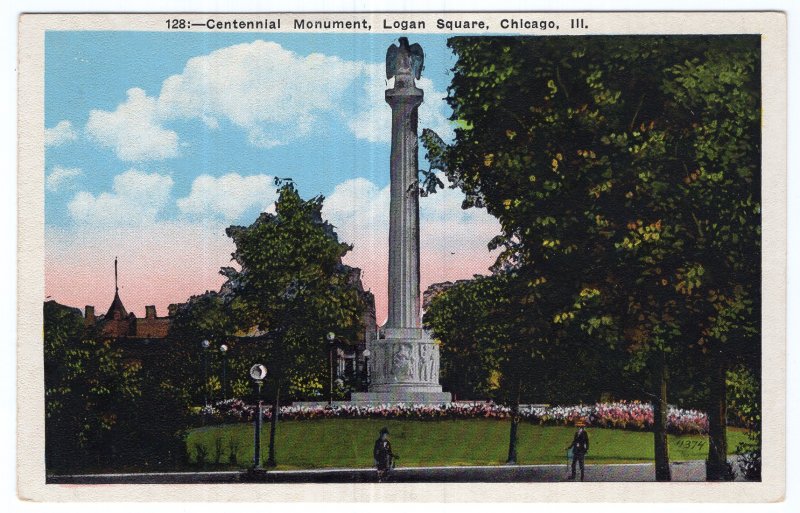 Chicago, Ill, Centennial Monument, Logan Square