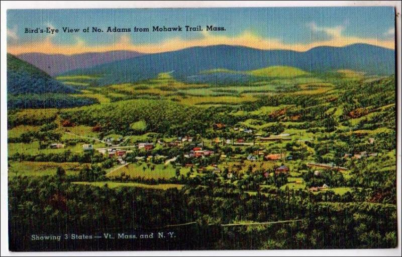 MA - Bird's Eye View of North Adams from the Mohawk Trail