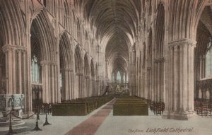 Staffordshire Postcard - The Nave, Lichfield Cathedral  RS21413