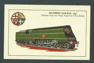 Post Card Southern Railway 1941 Merchant Navy Designed By O V S Bulleid