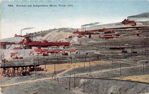 J21/ Victor Colorado Postcard c1910 Mining Mine Portland Independence 105