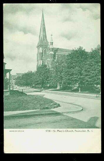 RI, Pawtucket, Rhode Island, Saint Mary's Church