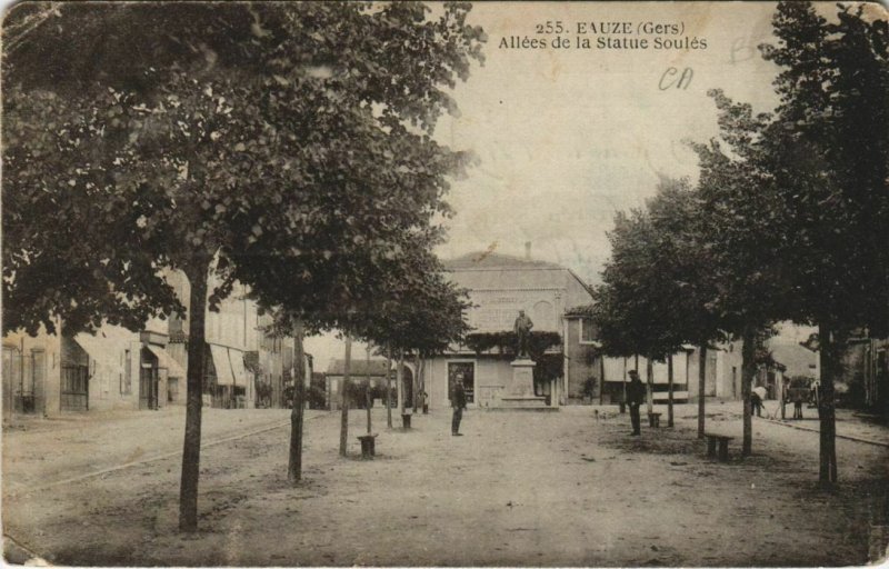 CPA eauze Allees de la statue soules (1169271)
							
							