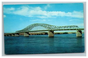 Vintage 1960's Postcard Columbia River Bridge Pasco & Kennewick Washington