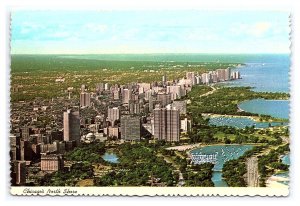 Chicago's North Shore Illinois c1973 Postcard Continental Aerial View Card