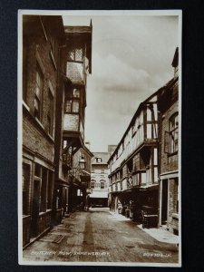 Shropshire SHREWSBURY Butcher Row c1927 RP Postcard by Valentine