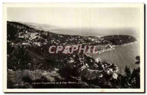 Old Postcard View Roquebrune Cap Martin