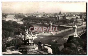 Postcard Old Paris Panorama of the Seine