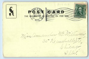 c1905 Appleton Wisconsin WI Postcard Water Power Looking West Air View Posted