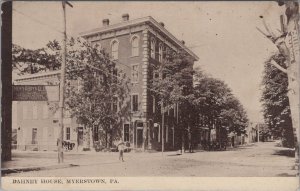 Postcard Barney House Myerstown PA