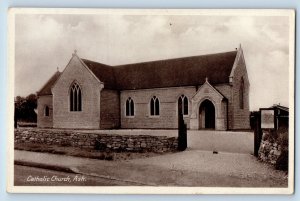 Ash Surrey England Postcard Catholic Church c1920's Antique Unposted