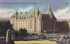 Canada Ottawa Chateau Laurier With War Memorial