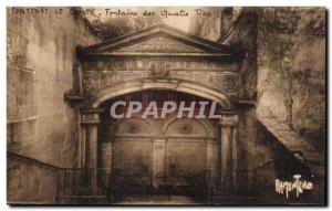 Old Postcard Fontenay Le Comte Fountain of