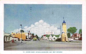 West Entrance Cap de La Madeleine Quebec Canada 1956 postcard