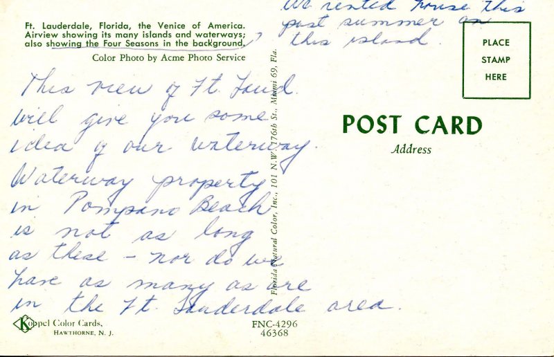 FL - Fort Lauderdale. Aerial View