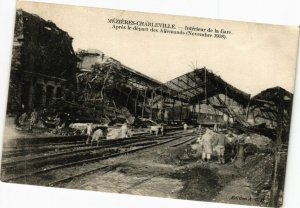 CPA MÉZIERES - CHARLEVILLE - Intérieur de la Gare Aprés le départ des (224916)