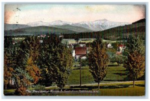 1910 Presidential Range Houses Road Trees Bethlehem New Hampshire NH Postcard 