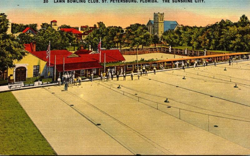 Florida St Petersburg Lawn Bowling Club 1944