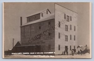 J87/ St Henry Ohio RPPC Postcard c1910 Farmers Grain Milling Elevator 757