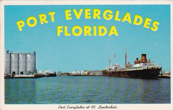 Florida Fort Lauderdale Port Everglades 1964