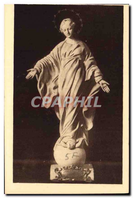 Old Postcard The statue of the Virgin became animated to smile Ste Therese of...