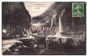 Old Postcard Bellegarde Gorges du Rhone loss in winter