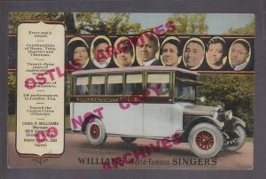 Chicago 1920 ADVERTISING Williams Singers AFRICAN AMERICAN Black SOCIAL HISTORY