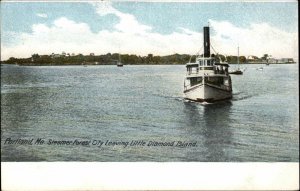 Portland Maine ME Steamer Forest City 1900s-10s Postcard