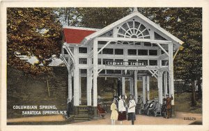 J16/ Saratoga Springs New York Postcard c1910 Columbian Springs People  43