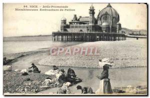 Old Postcard Nice Jetee Promenade Laundresses Mouth of the Foil