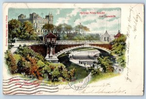 Germany Postcard Kersten Miles Bridge and Naval Observatory Greetings 1903