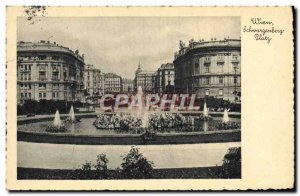 Old Postcard Schwarzenberg Platz Wien